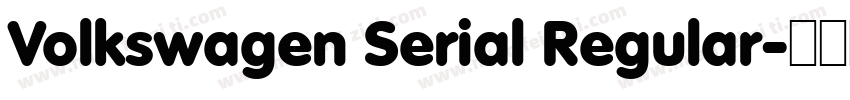 Volkswagen Serial Regular字体转换